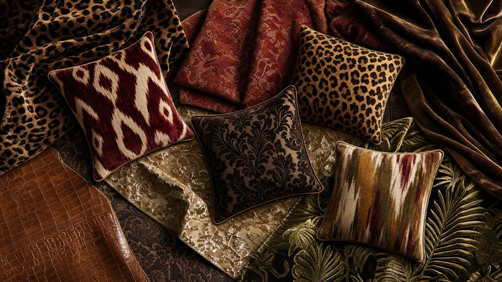 Textile collection - warm earth tones