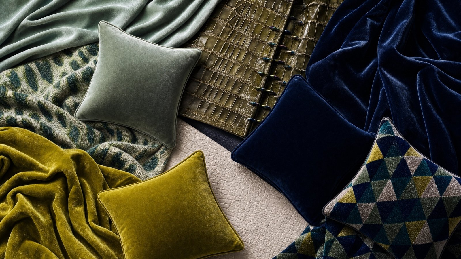 Textile collection - jewel tones